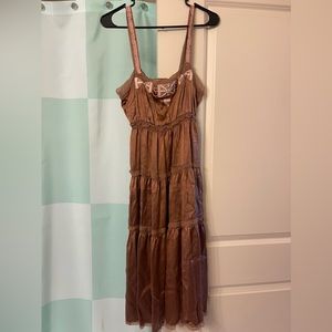 Rebecca Taylor Silk Brown Dress